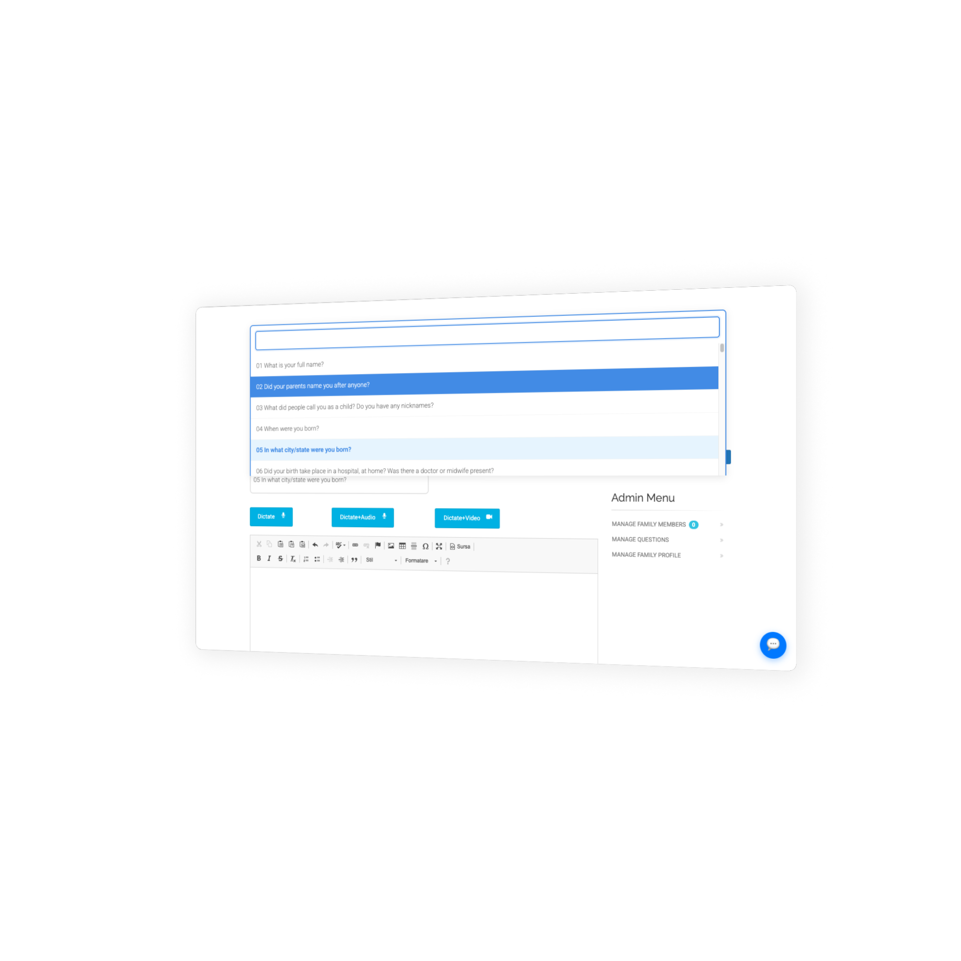 Share stories and memories